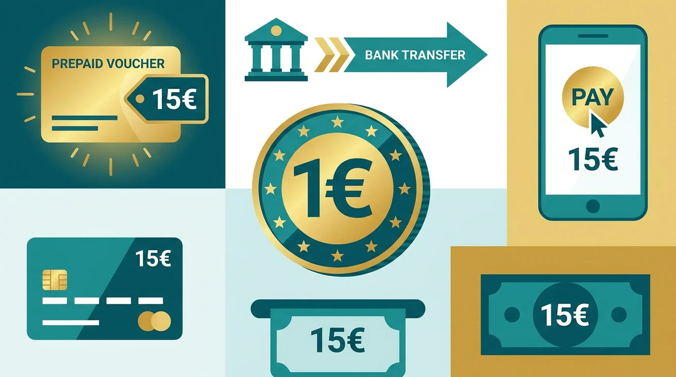 Bei fünfzehn Euro freie Zahlweg-Wahl, die paysafecard gibt es genau in diesem Wert