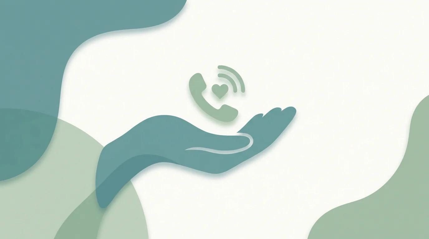 Sinnbild fuer verantwortungsvolles Spiel: eine schuetzende Hand und ein Telefon-Symbol als Hinweis auf kostenlose anonyme Hilfe bei der Bundeszentrale fuer gesundheitliche Aufklaerung