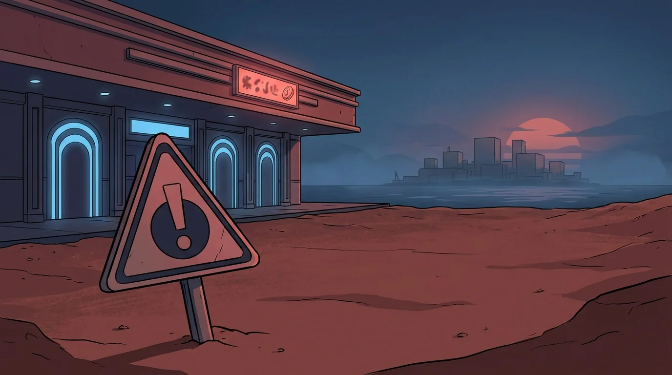 Warnschild vor einem Casino, das mit "5 Euro ohne OASIS, ohne Anmeldung" wirbt, im Hintergrund Ausland-Symbol
