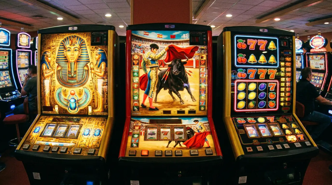 Bekannte Merkur-Slots wie Eye of Horus El Torero und Blazing Star nebeneinander