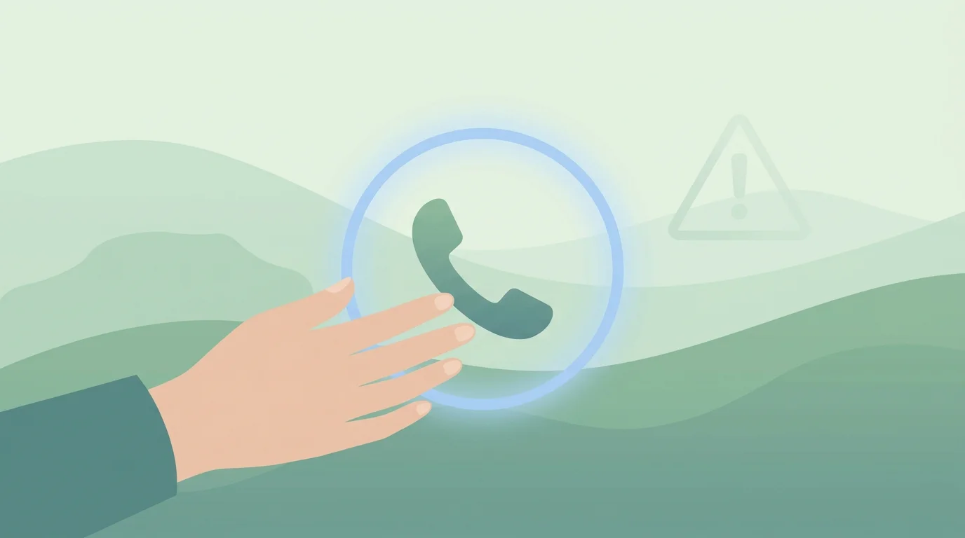 Sinnbild fuer verantwortungsvolles Spiel: eine schuetzende Hand und ein Telefon-Symbol als Hinweis auf kostenlose anonyme Hilfe bei der Bundeszentrale fuer gesundheitliche Aufklaerung