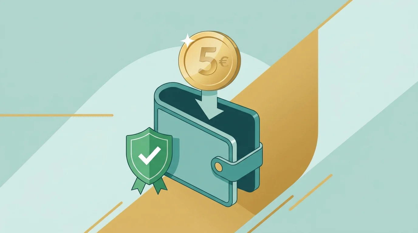 Fünf Euro echtes Startguthaben ohne Einzahlung bei einem lizenzierten Anbieter