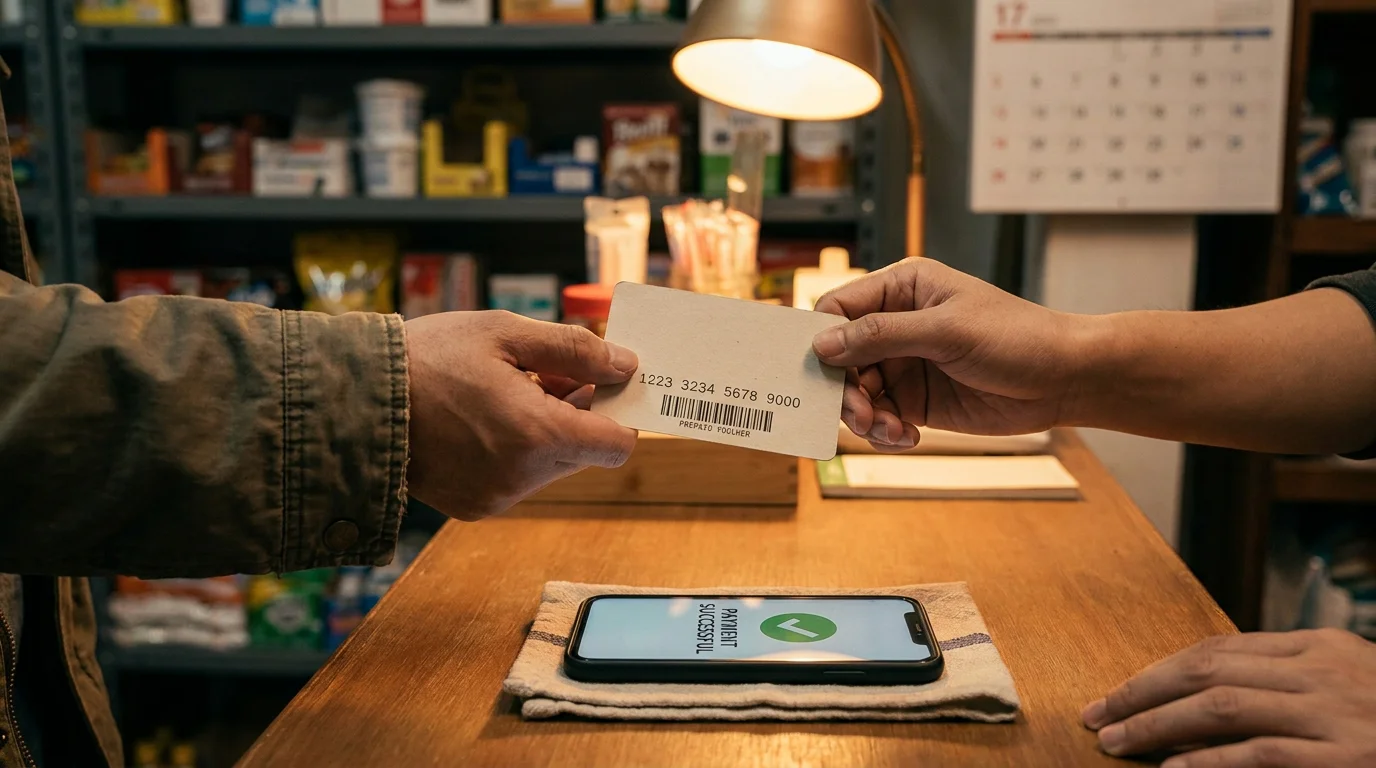 Prepaid-Gutschein an der Verkaufsstelle als legaler Weg zum Casino-Guthaben
