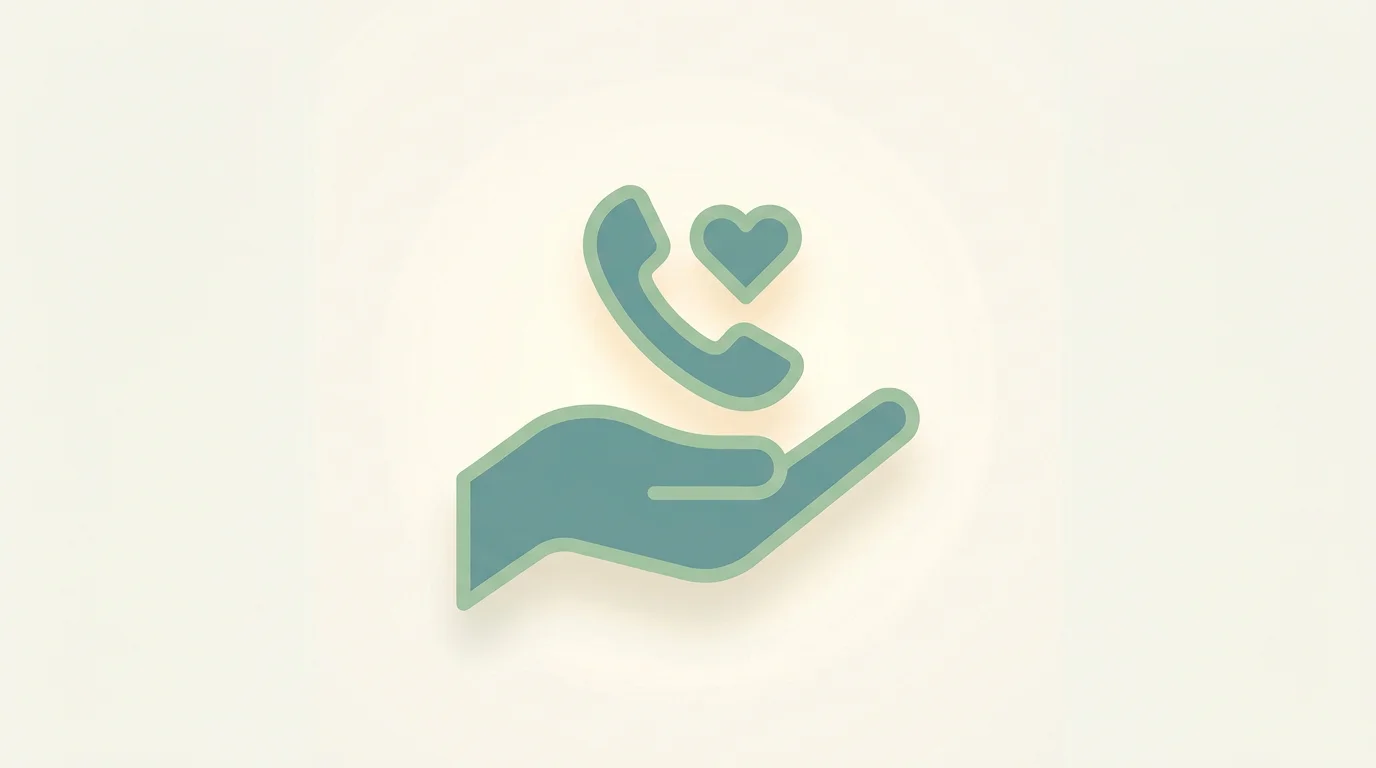 Sinnbild fuer verantwortungsvolles Spiel: eine schuetzende Hand und ein Telefon-Symbol als Hinweis auf kostenlose anonyme Hilfe bei der Bundeszentrale fuer gesundheitliche Aufklaerung