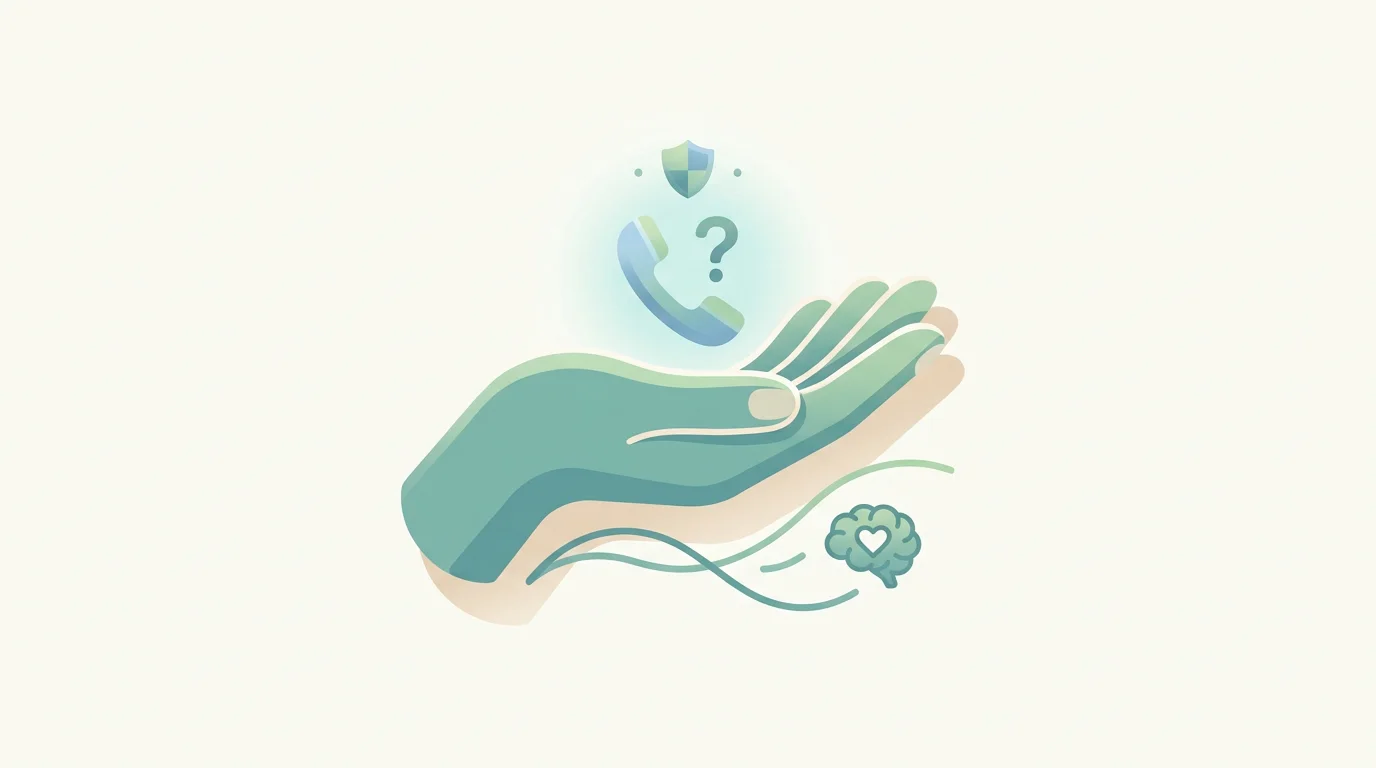 Sinnbild fuer verantwortungsvolles Spiel: eine schuetzende Hand und ein Telefon-Symbol als Hinweis auf kostenlose anonyme Hilfe bei der Bundeszentrale fuer gesundheitliche Aufklaerung