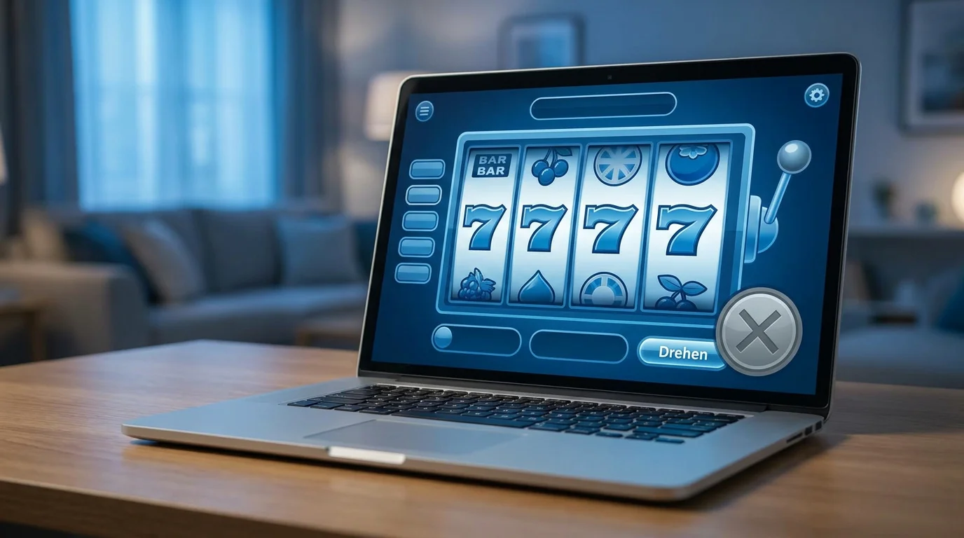 Spielautomaten-Bildschirm mit deaktiviertem Autoplay-Knopf im deutschen Online Casino