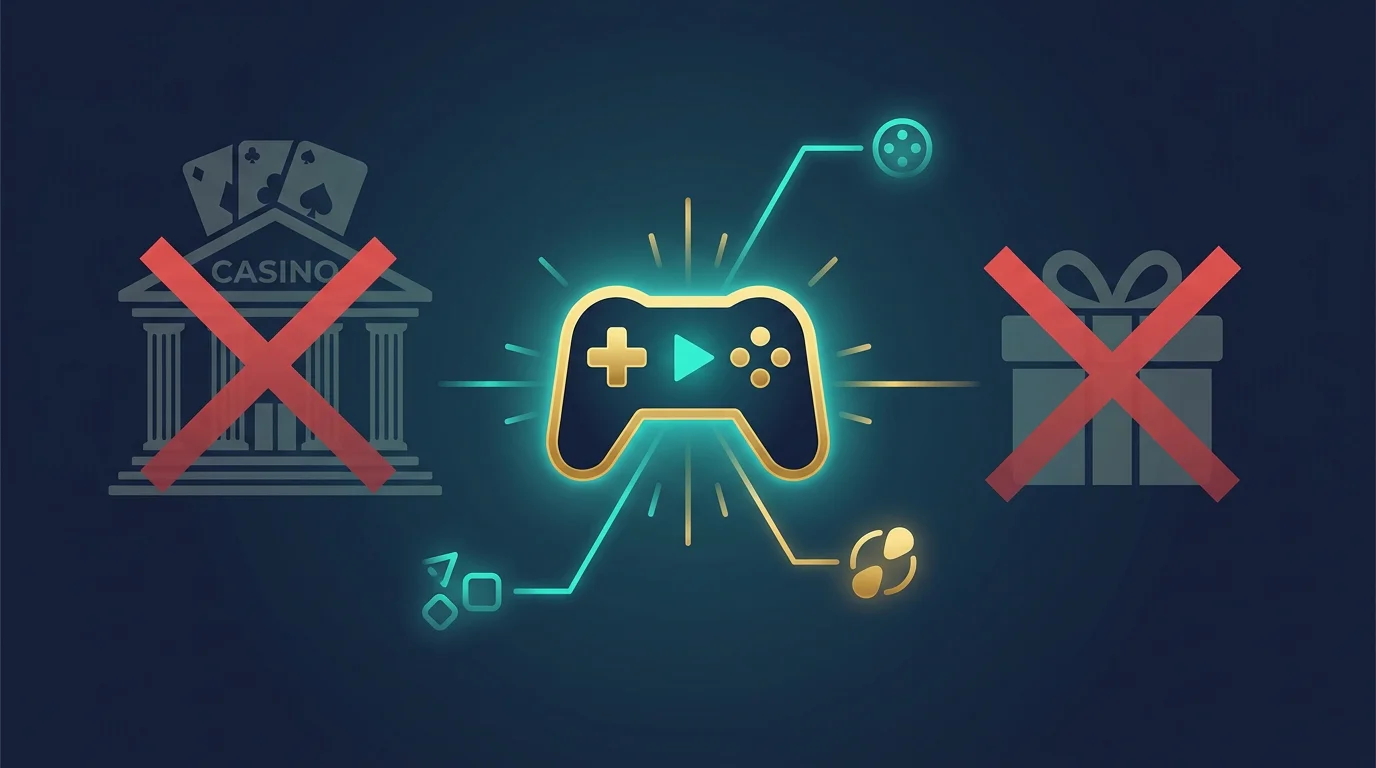 Ein aufgeklappter Vergleich, der zeigt, dass Bonus Crab ein Spiel ist, nicht ein Casino-Typ oder ein Bonus