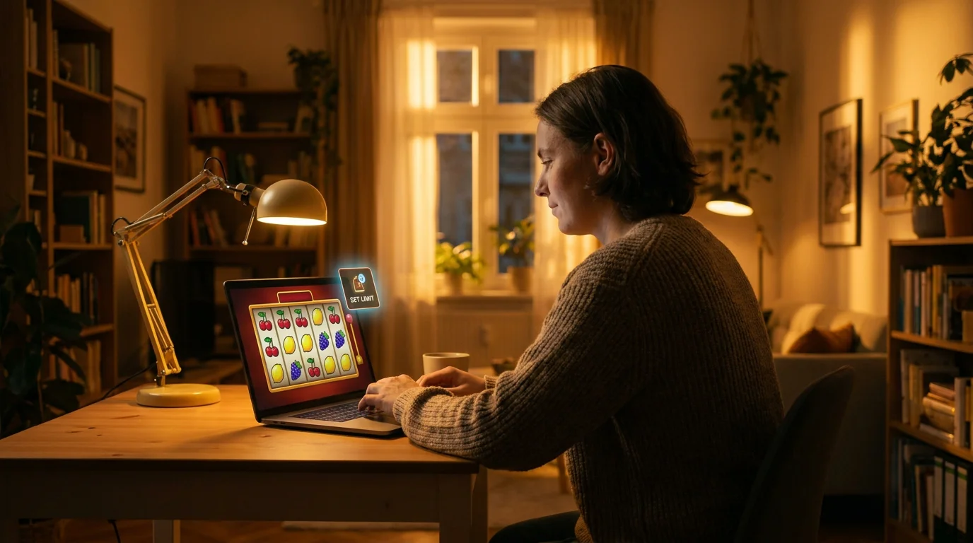 Zufriedener Spieler waehlt eine legale Fruechteslot-Alternative im deutschen Online Casino