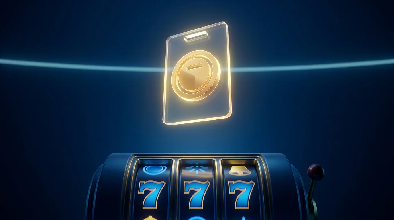 Ein leuchtendes Preisschild mit der Aufschrift eines Euro als Obergrenze über einem Spielautomaten